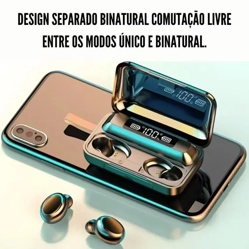 F9 Bluetooth Wireless Earbuds with Mic & Noise Reduction