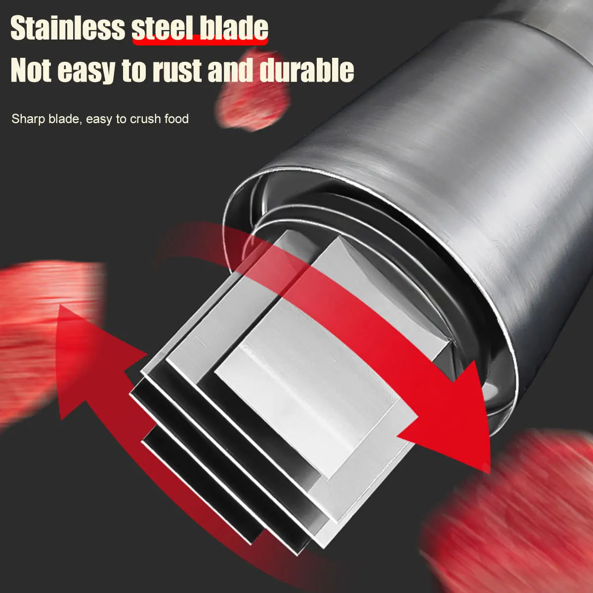 Stainless Steel Pressed Garlic Chopper