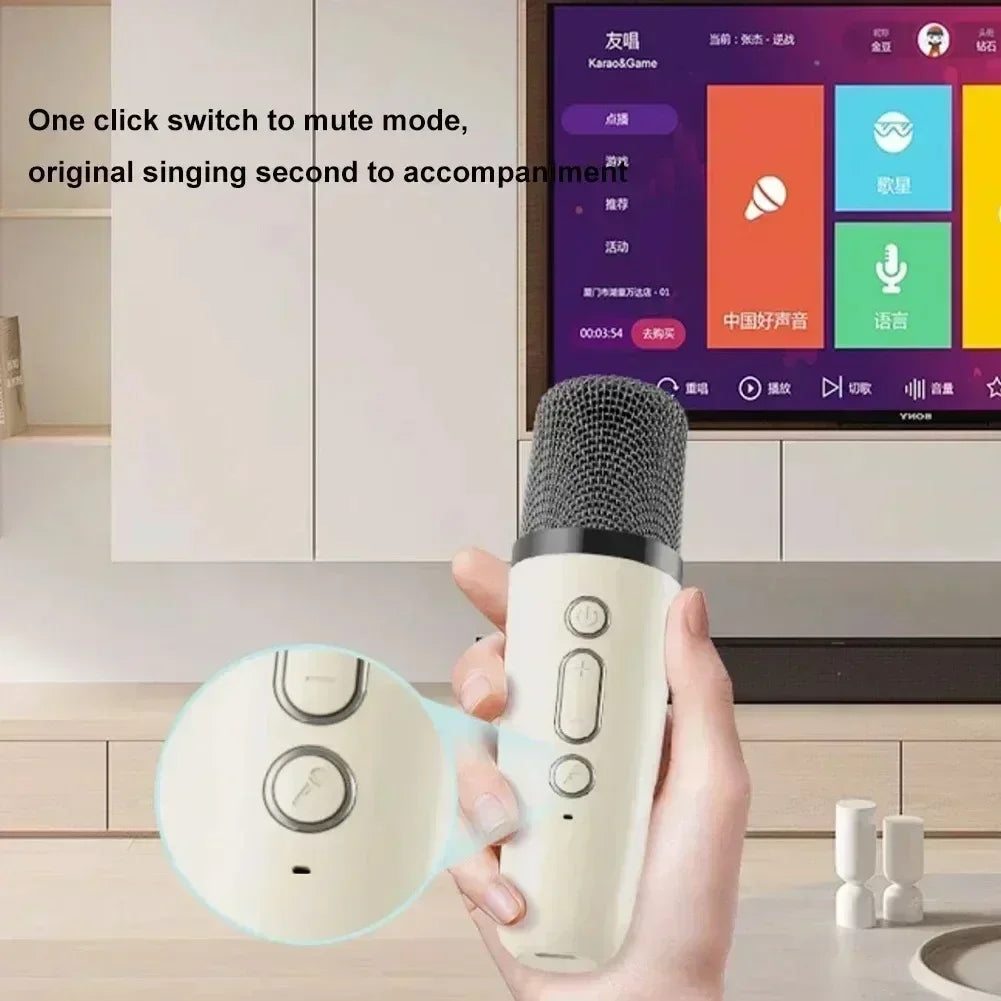 K12 Mini Bluetooth Karaoke Speaker – Portable Wireless Audio with Mic