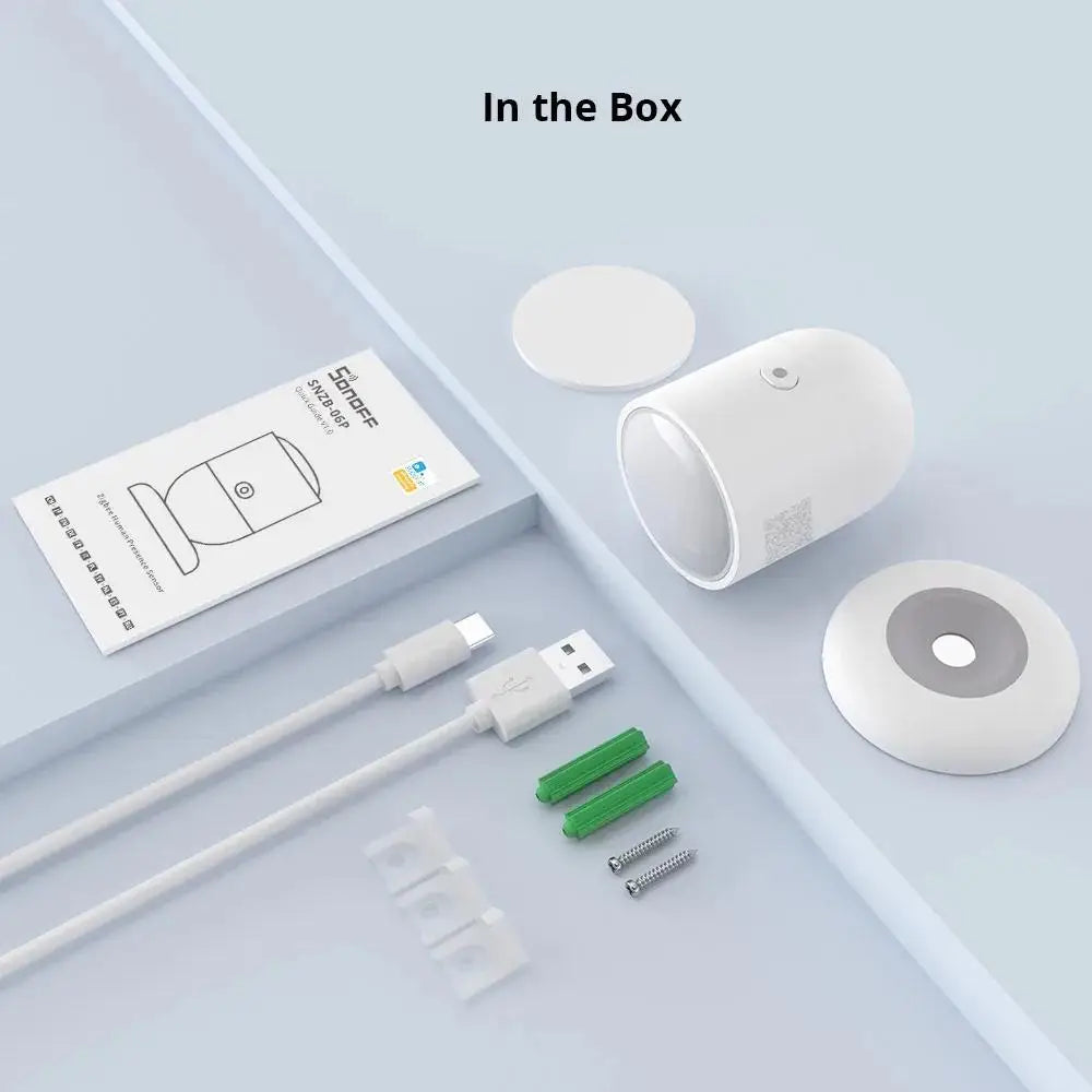 SONOFF SNZB-06P Zigbee Presence Sensor – 5.8GHz Radar Motion Detector