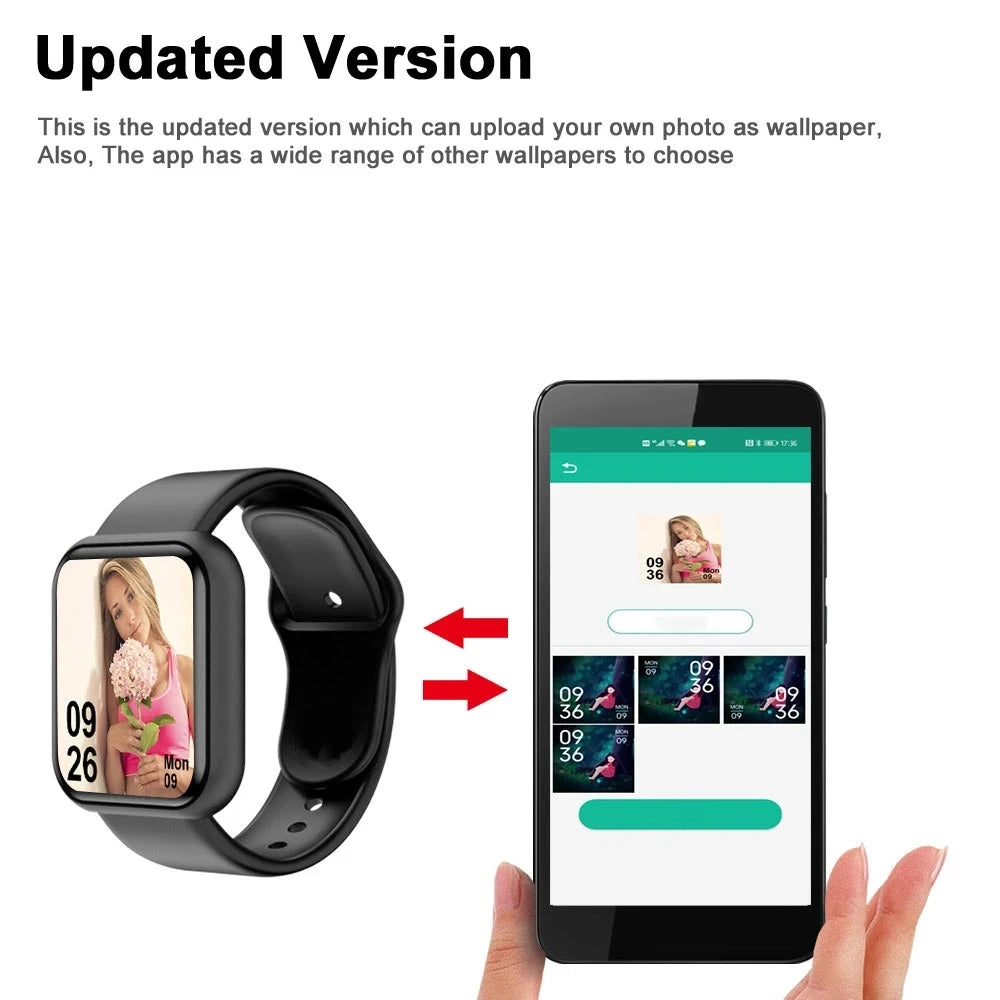 Y68 Smart Watch – Bluetooth Fitness Tracker with Music & Heart Monitor
