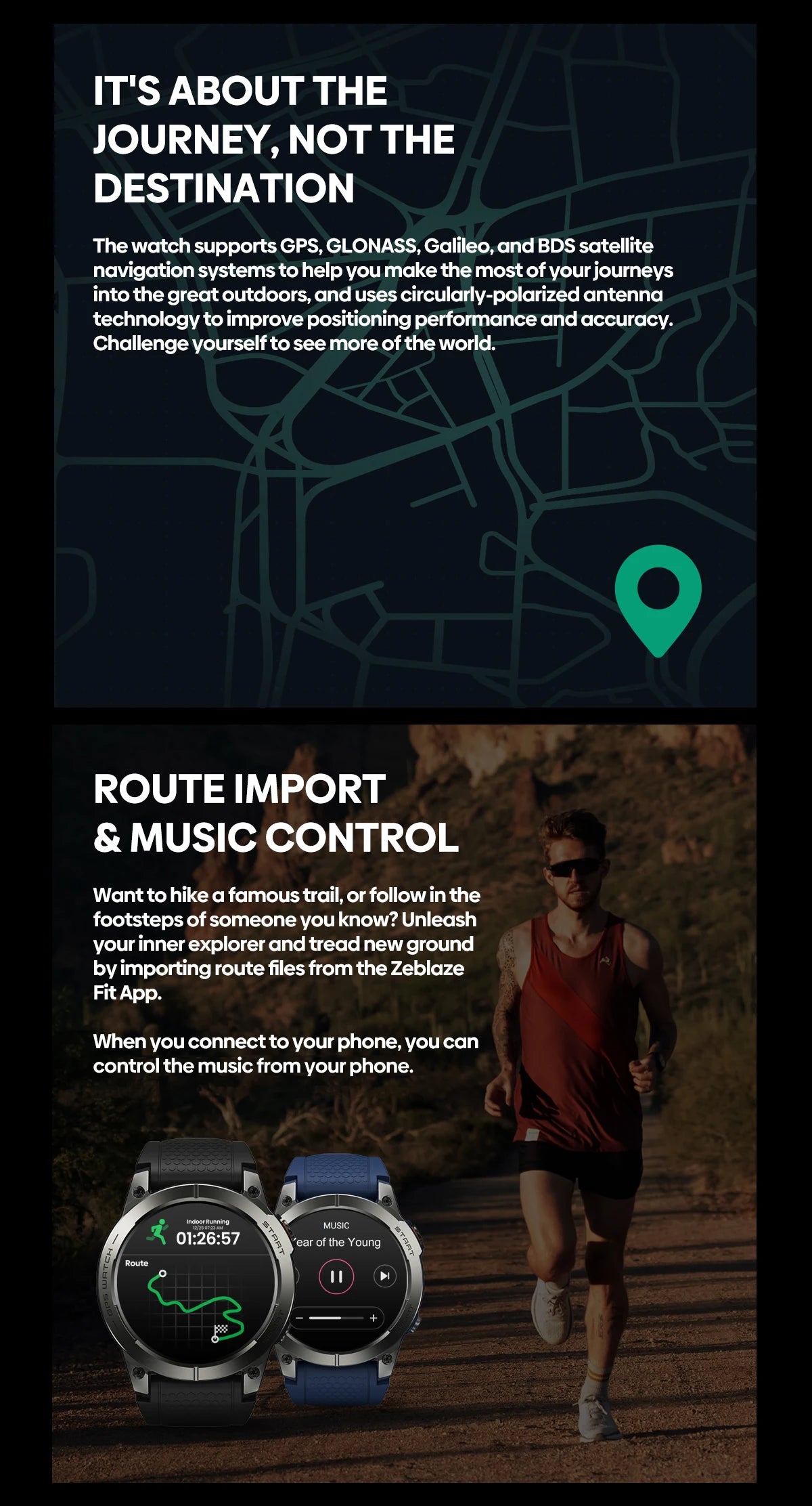 Zeblaze Stratos 3 Pro – GPS Smartwatch