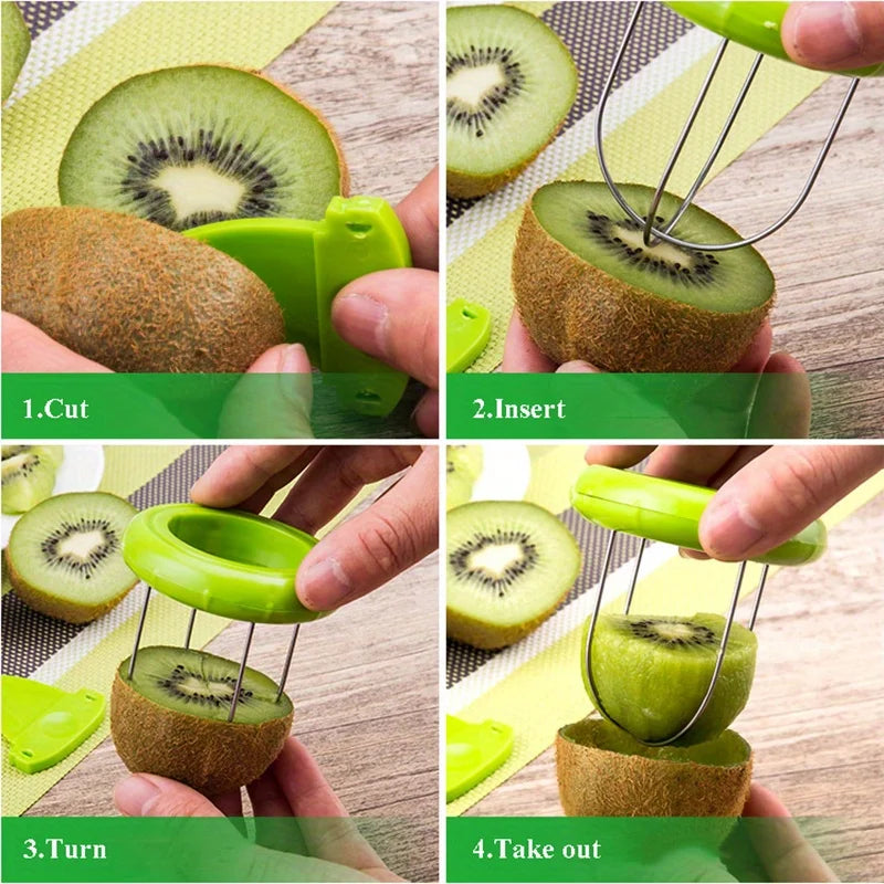 Stainless Steel Kiwi Cutter & Peeler