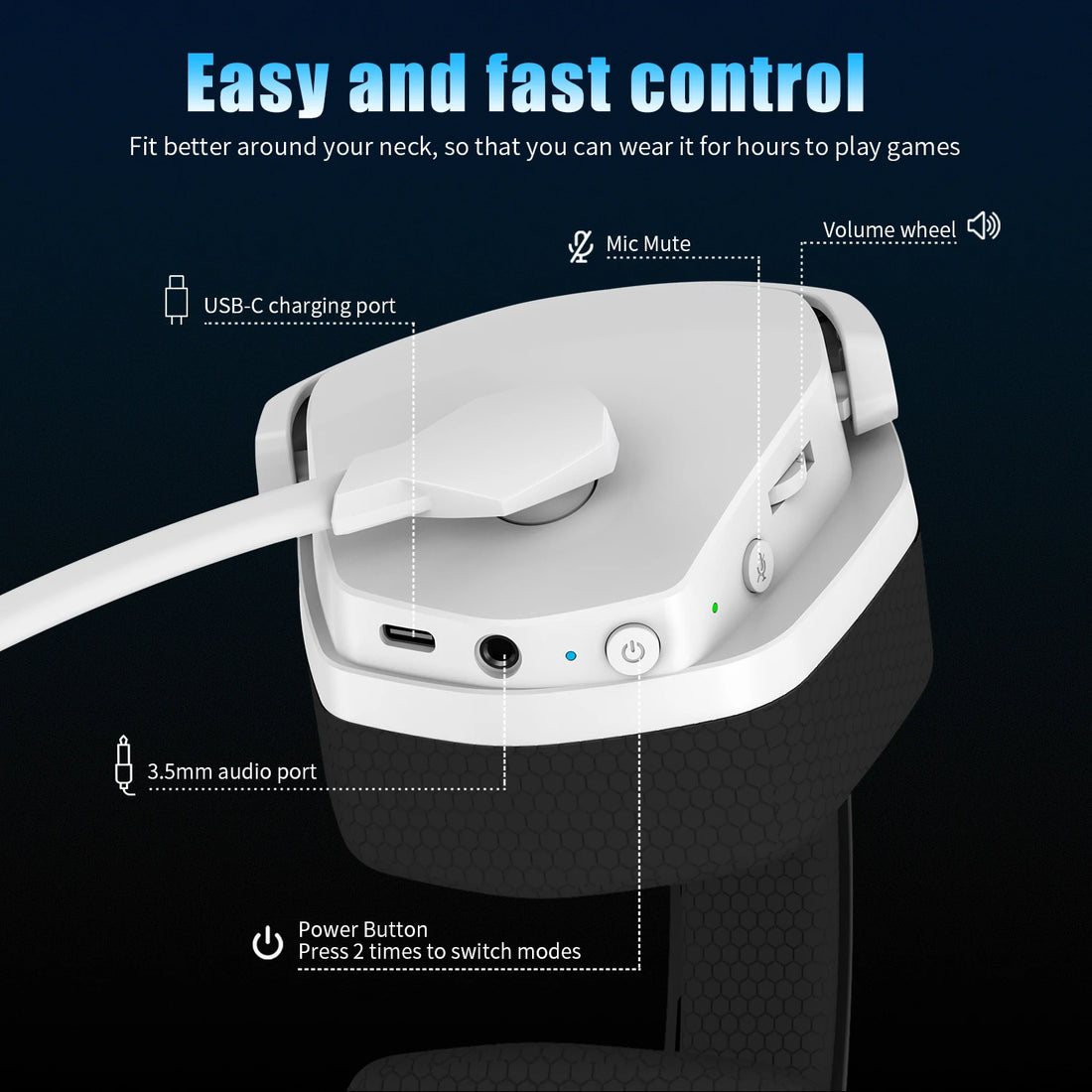 NUBWO G06 2.4G Dual Wireless Gaming Headset