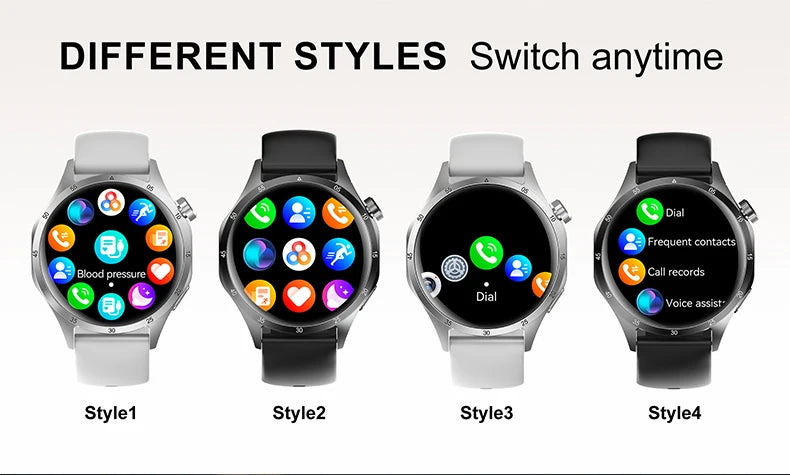 2025 Men’s Smartwatch – 360×360 AMOLED