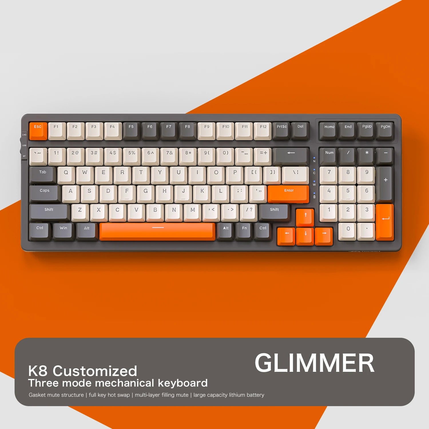 K8 100-Key Wireless Mechanical Keyboard