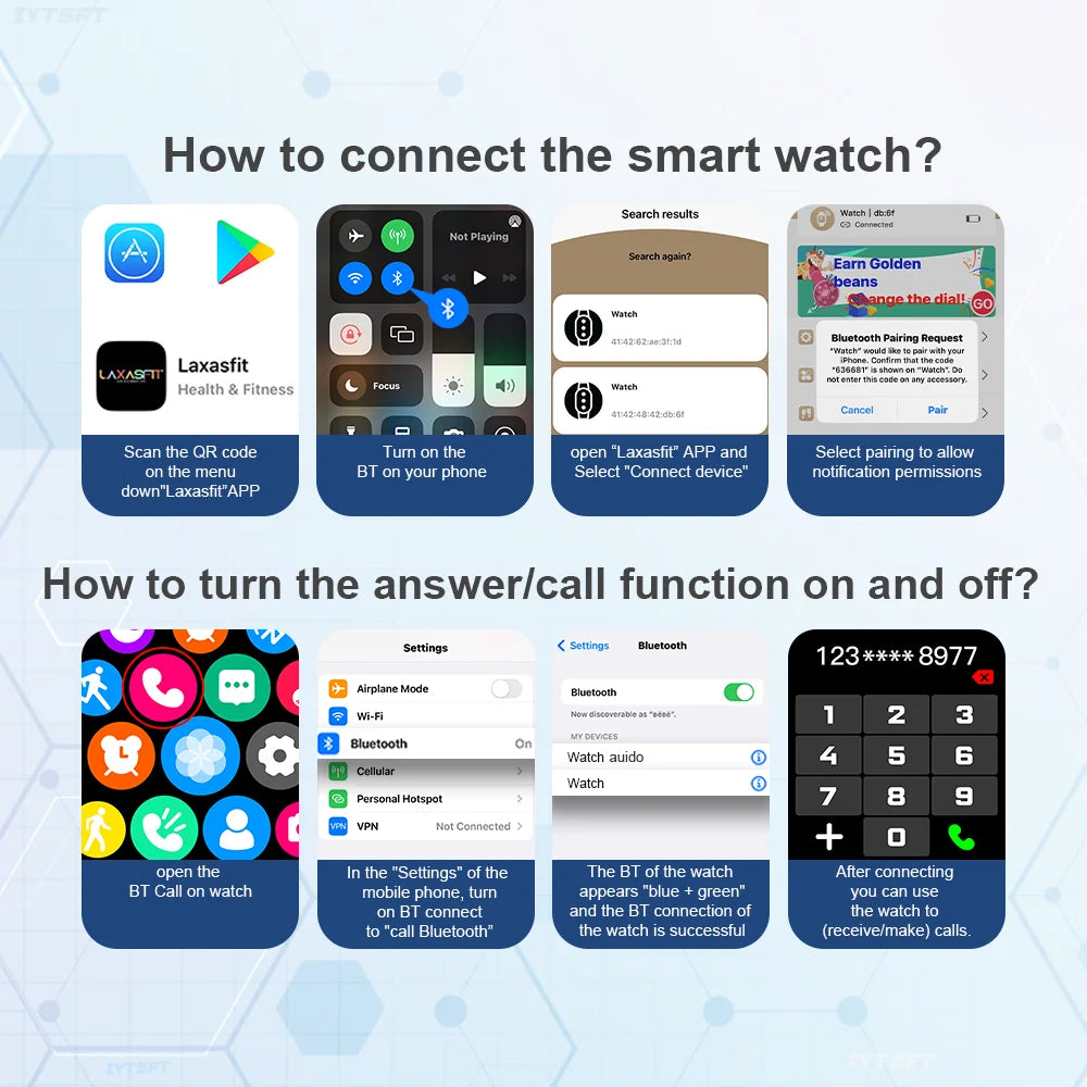 LAXASFIT T800 U2 Smart Watch