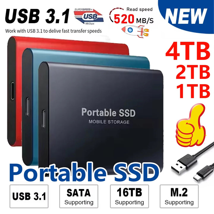 Portable SSD 1TB/2TB/4TB