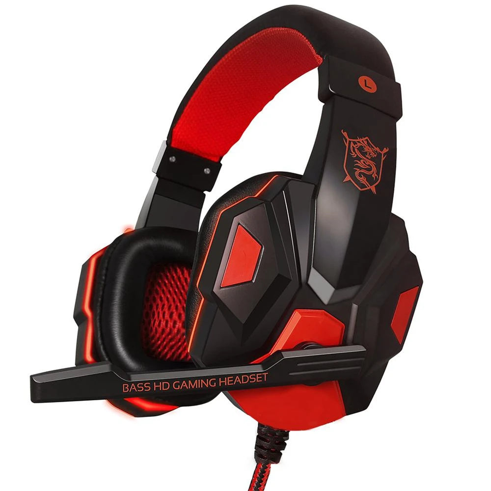 3.5mm Wired Gaming Headset with Mic – Bass Stereo