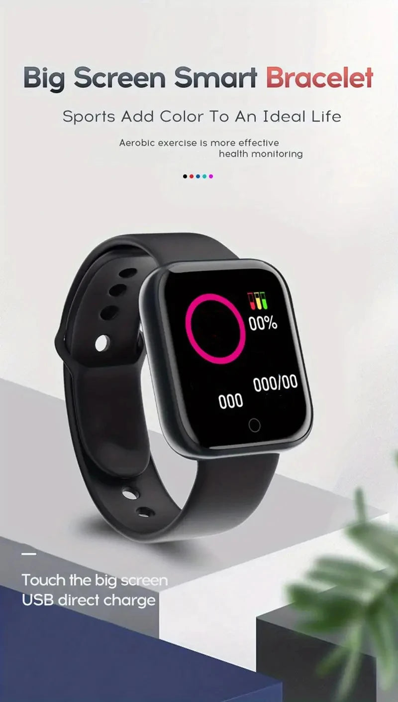 Y68 Smart Watch – Bluetooth Fitness Tracker with Music & Heart Monitor