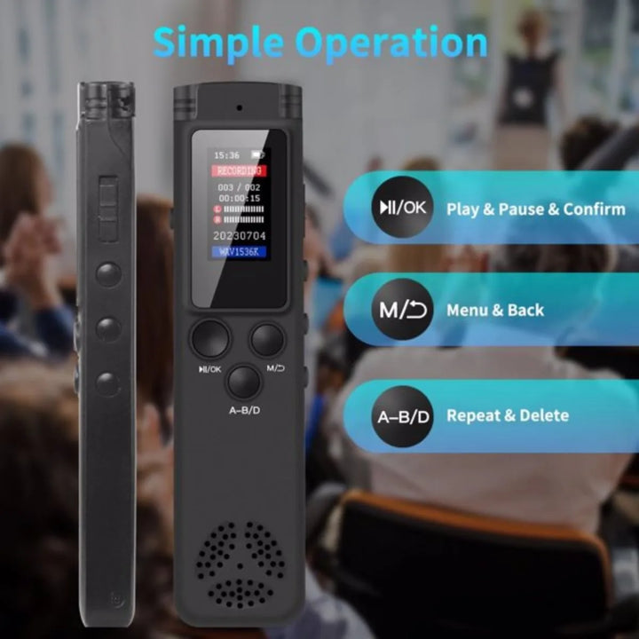 8GB Digital Voice Recorder & MP3 Player