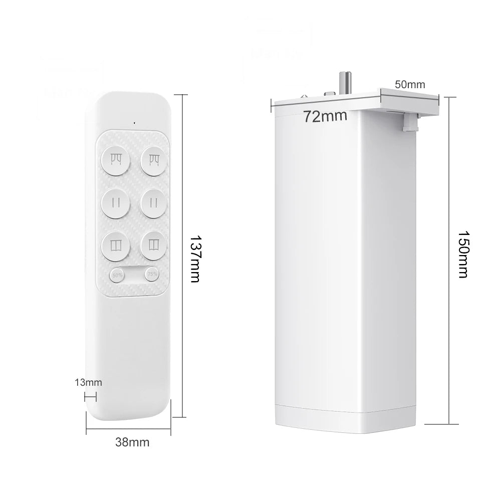 Tuya 155mm ZigBee/WiFi Electric Curtain Motor