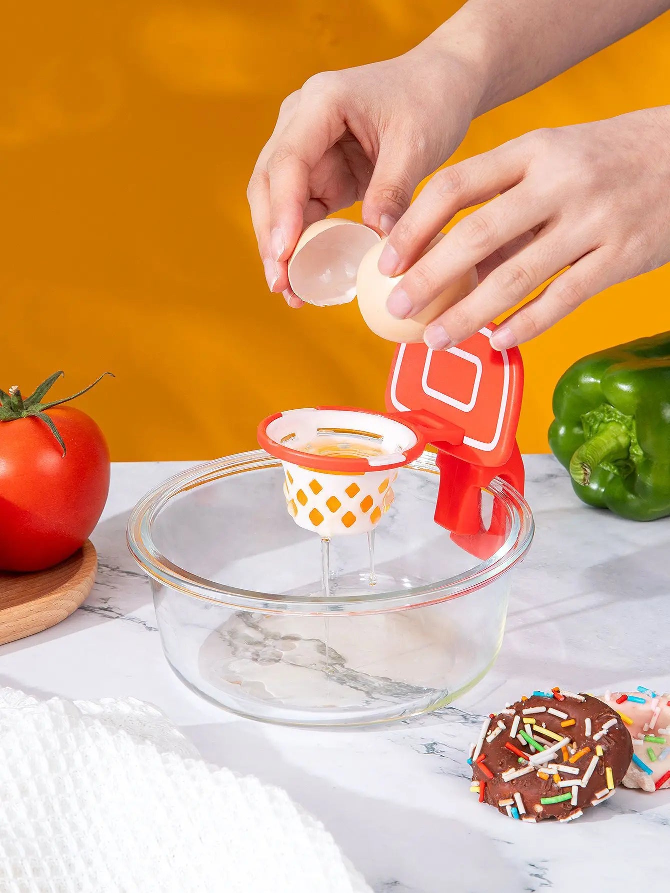 Basketball Hoop Egg White Separator