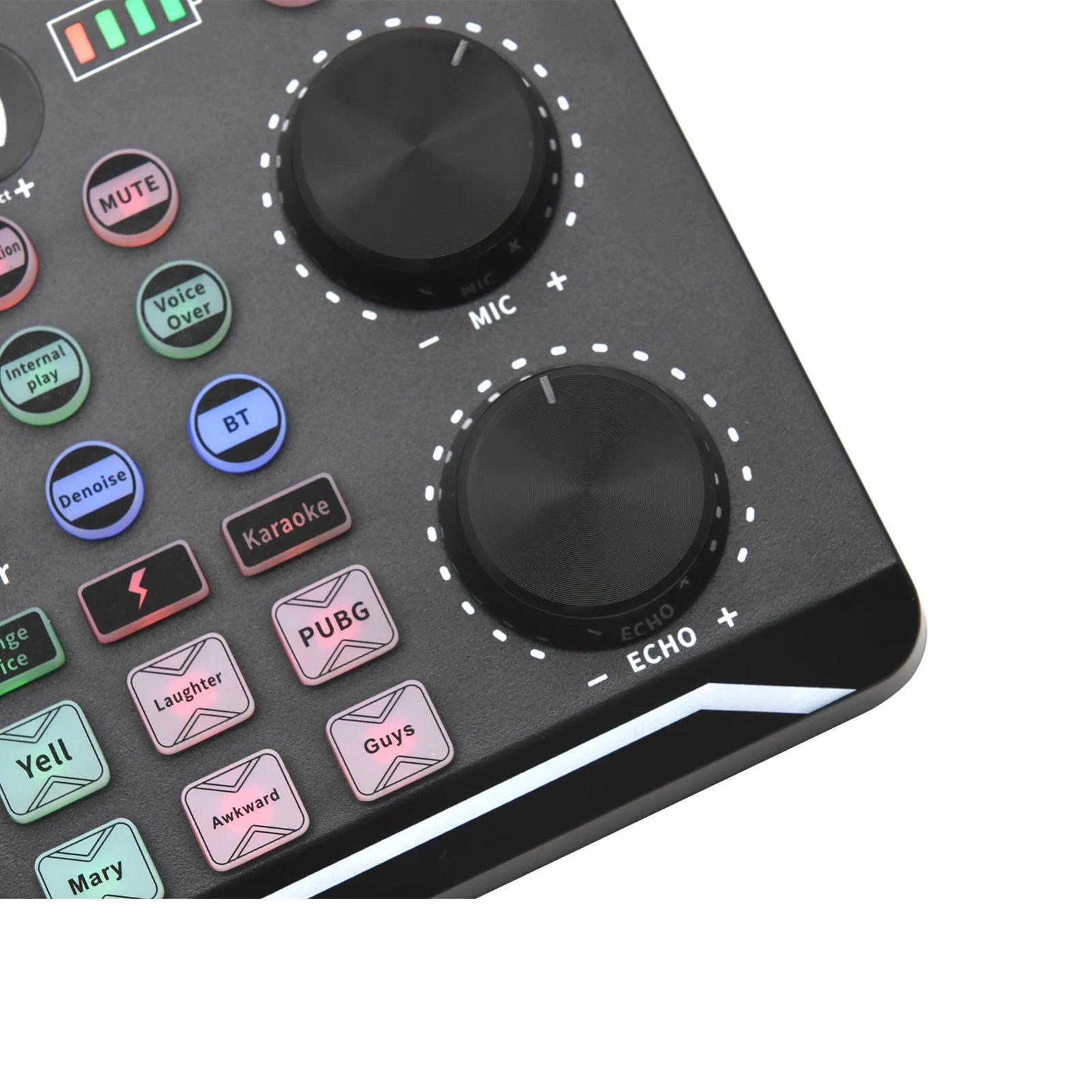 Live Sound Card & Audio Interface – Bluetooth Mixer with Voice Effects