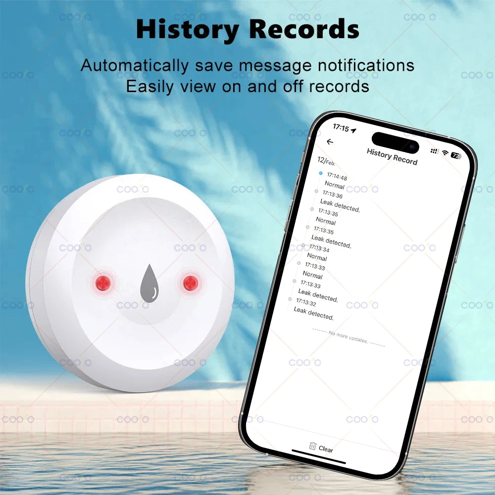 Ewelink Zigbee Smart Water Leak Sensor – Remote Flood Detector