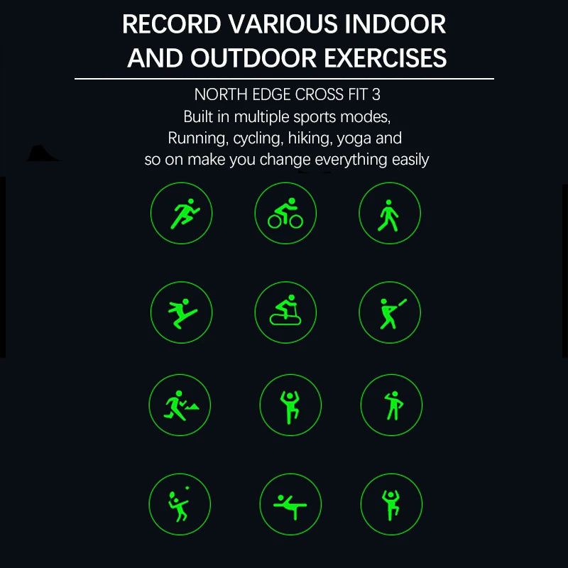 NORTH EDGE 2025 GPS Sports Smart Watch
