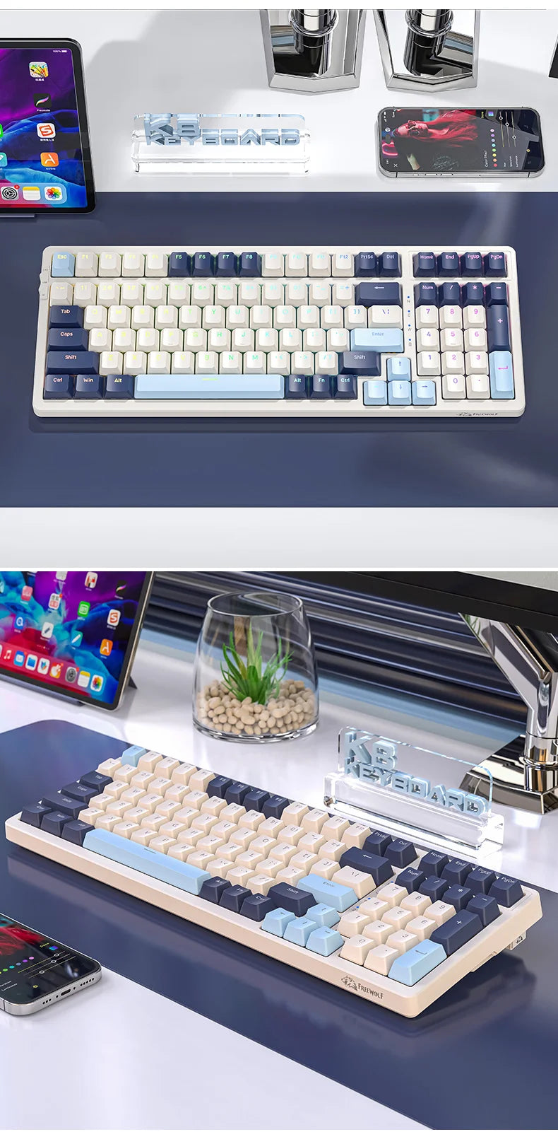 K8 100-Key Wireless Mechanical Keyboard