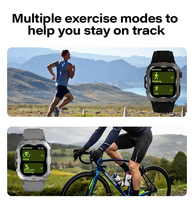 Men’s & Women’s Smart Watch – 3ATM/IP68 Waterproof