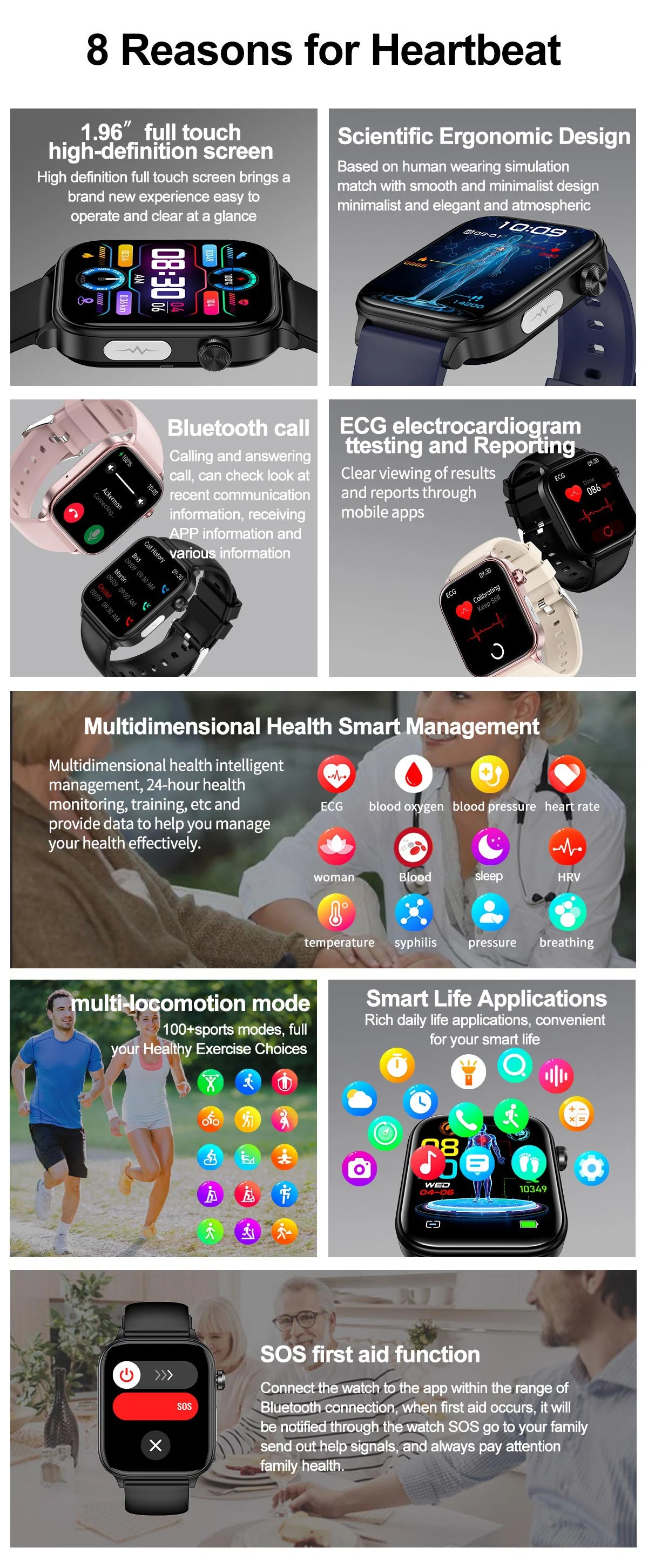 2025 ECG+PPG Smart Watch