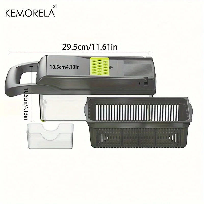 14/16-in-1 Multifunctional Vegetable Chopper – Slicer, Dicer, Grater & Cutter