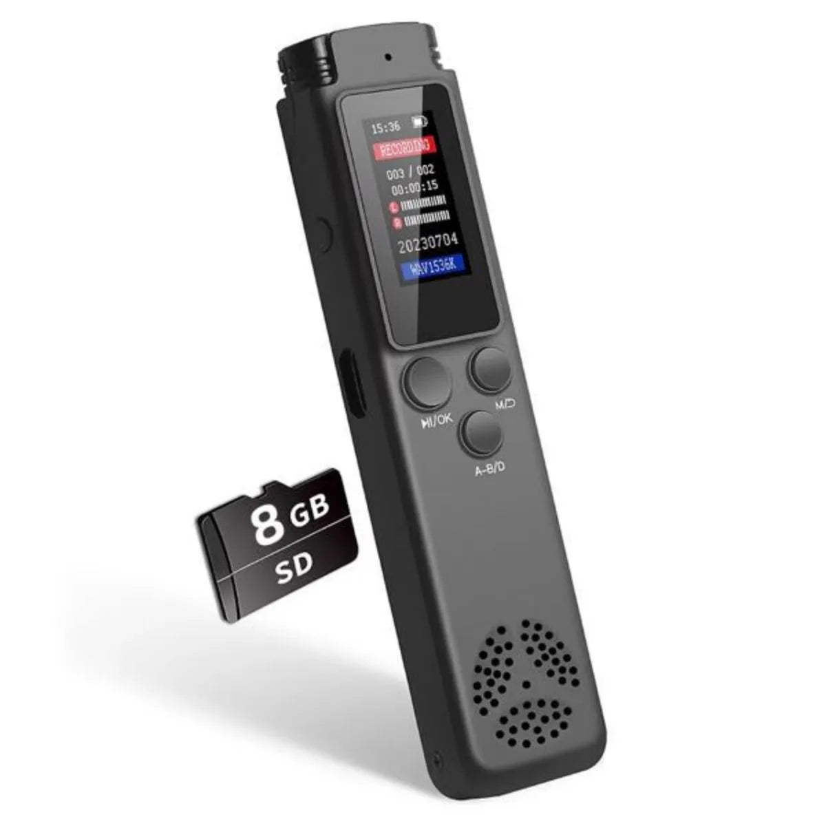 8GB Digital Voice Recorder & MP3 Player