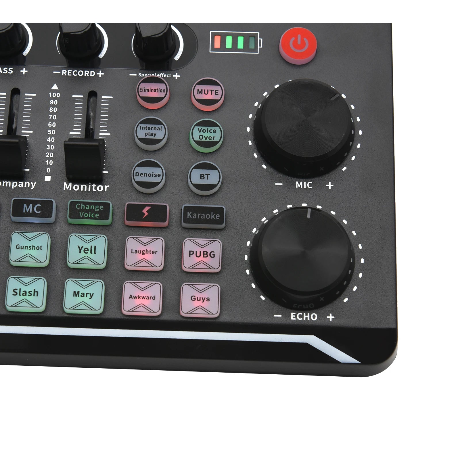 Live Sound Card & Audio Interface – Bluetooth Mixer with Voice Effects