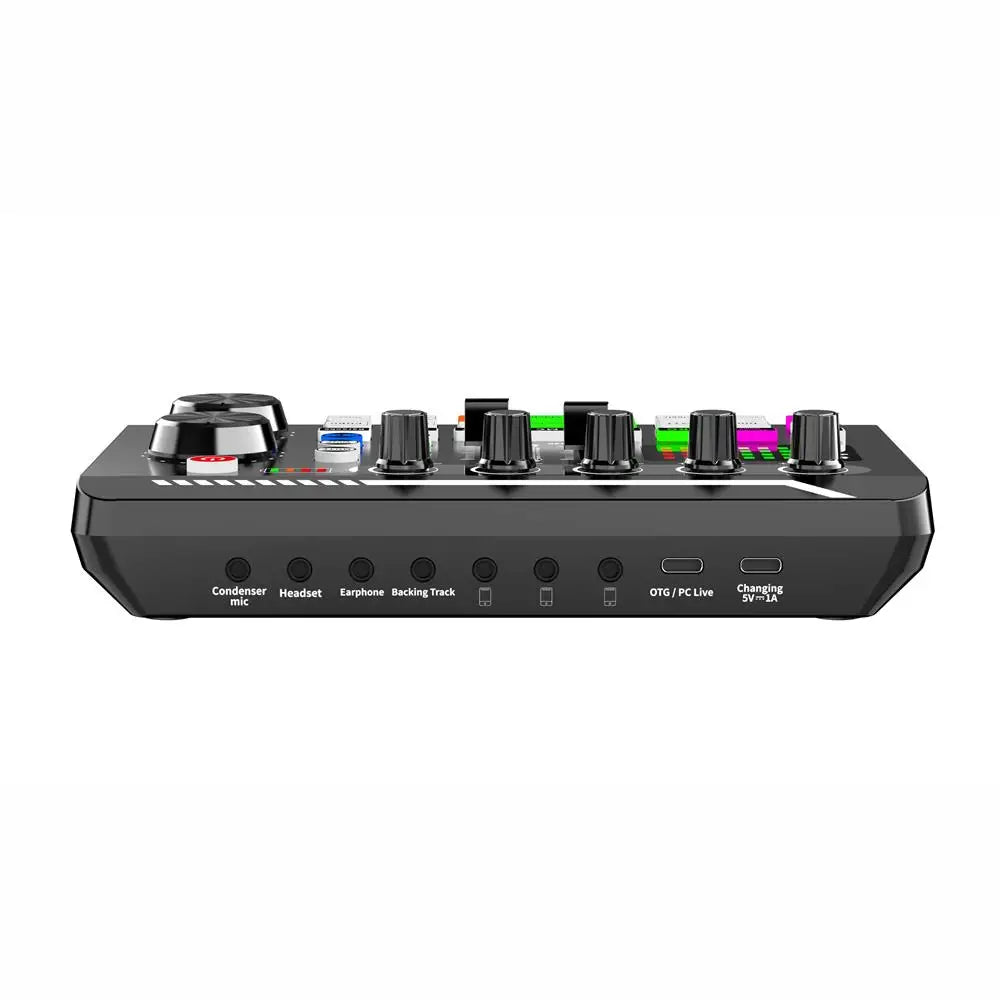 Live Sound Card & Audio Interface – Bluetooth Mixer with Voice Effects