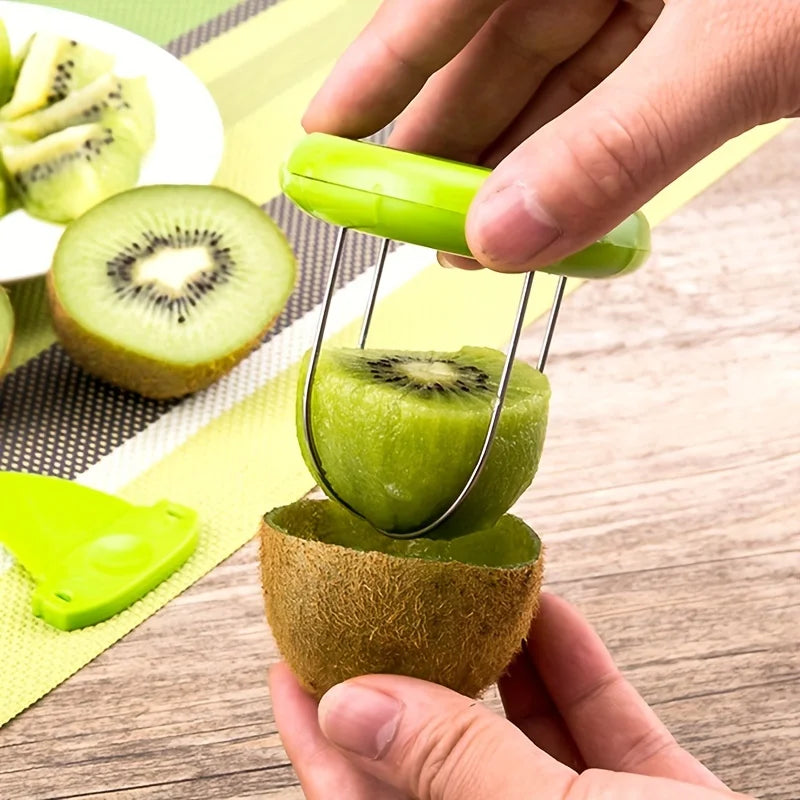 Stainless Steel Kiwi Cutter & Peeler