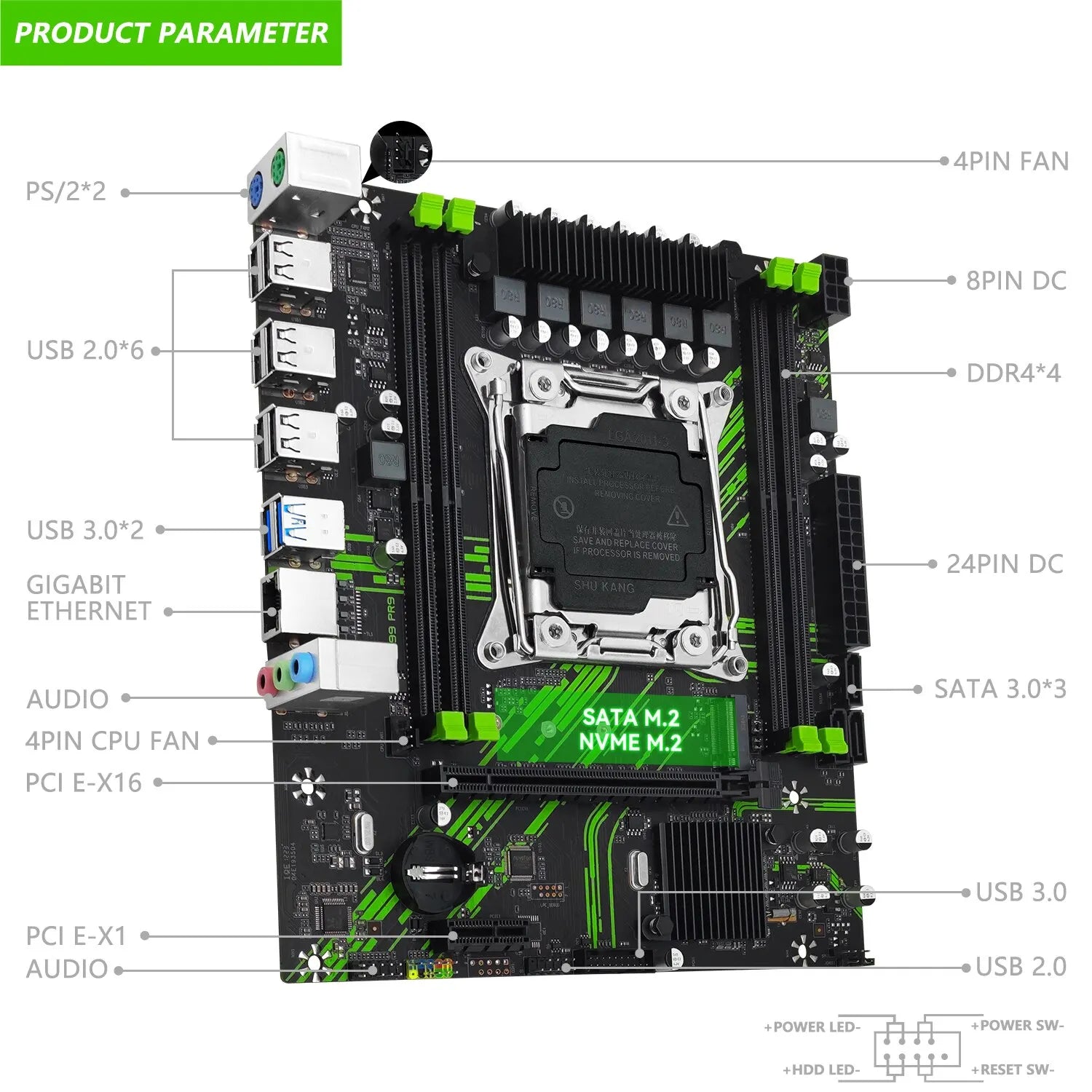 MACHINIST X99 PR9 Motherboard