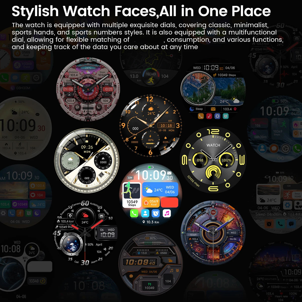 2025 Men’s Smartwatch – 360×360 AMOLED