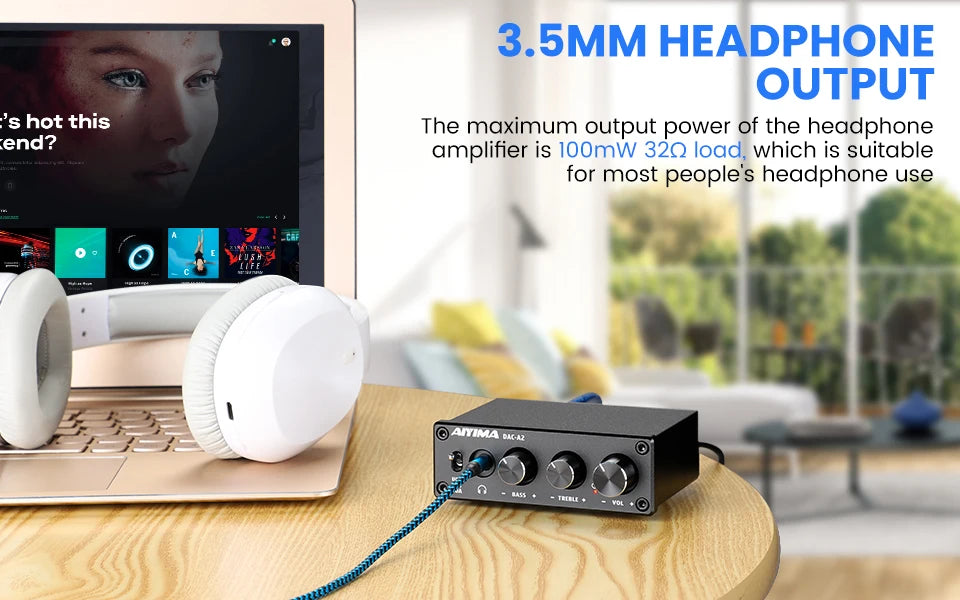 AIYIMA DAC-A2 HiFi USB Audio Decoder & Headphone Amp