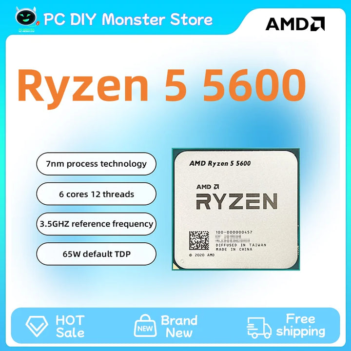 AMD Ryzen 5 5600 – 6-Core 12-Thread CPU