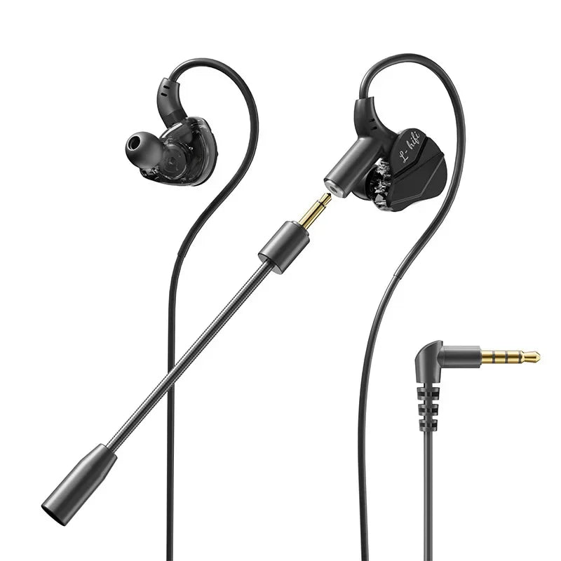 Gaming In-Ear Headphones with Dual Mics – Type-C & 3.5mm
