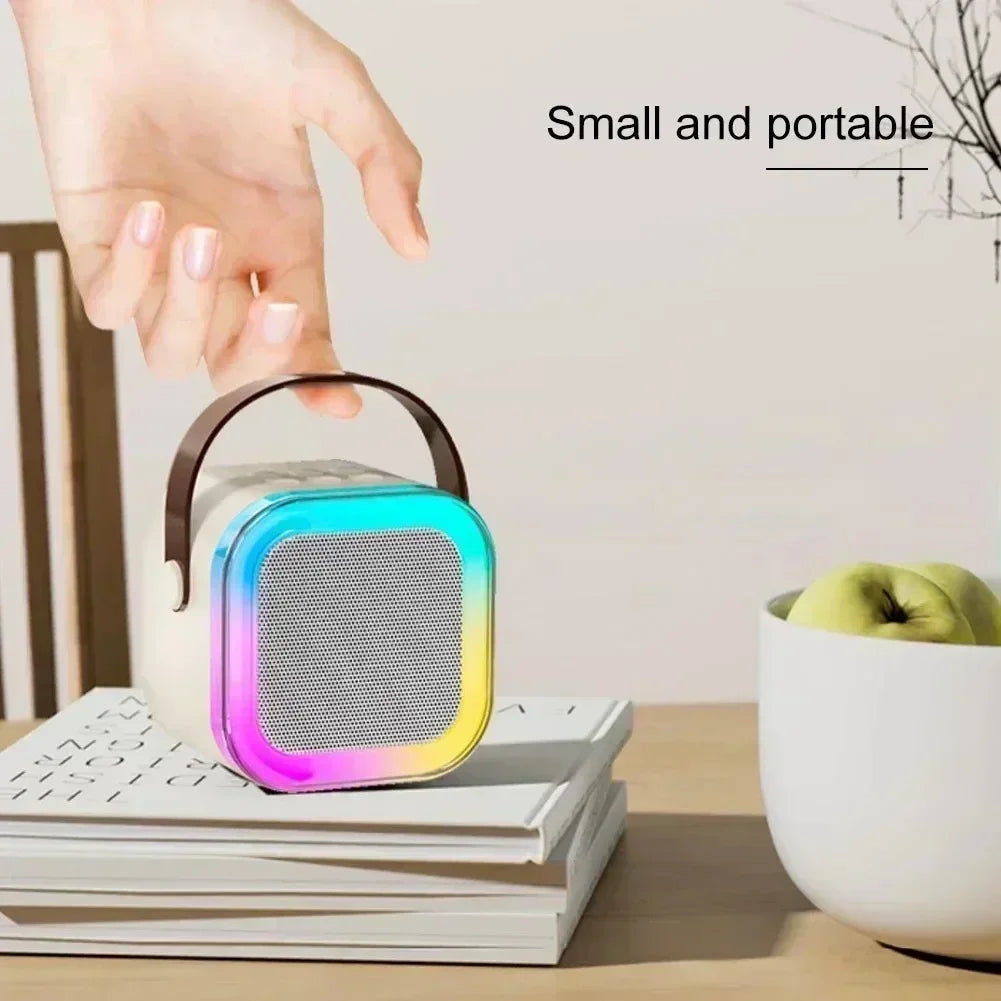 K12 Mini Bluetooth Karaoke Speaker – Portable Wireless Audio with Mic