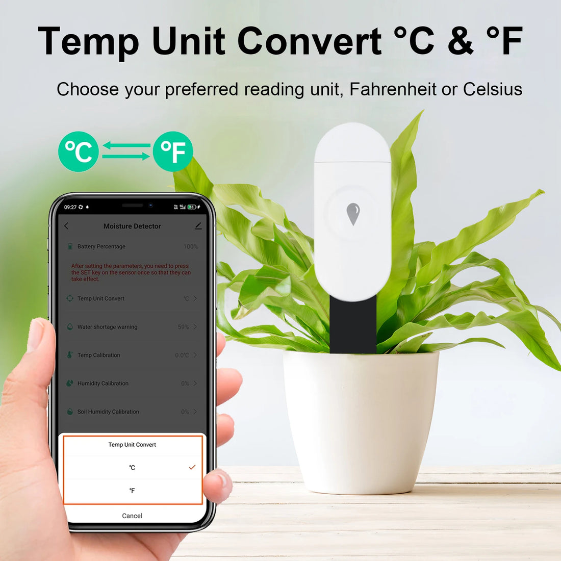 Tuya ZigBee Temperature & Soil Moisture Sensor