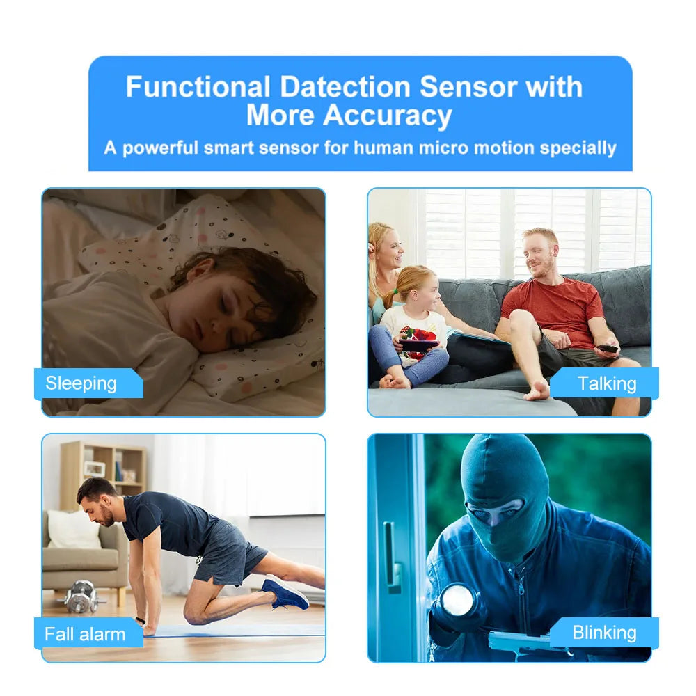 Tuya Zigbee/WiFi MmWave Human Presence Sensor