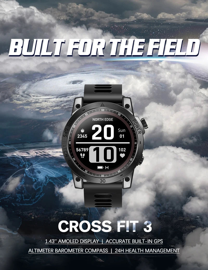 NORTH EDGE 2025 GPS Sports Smart Watch