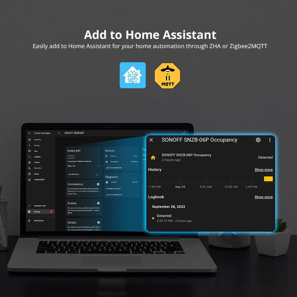 SONOFF SNZB-06P Zigbee Presence Sensor – 5.8GHz Radar Motion Detector