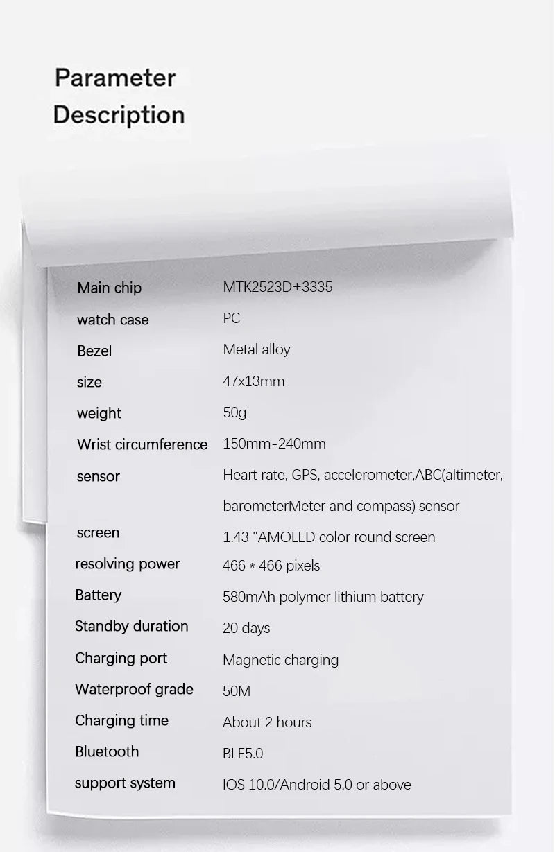 NORTH EDGE 2025 GPS Sports Smart Watch