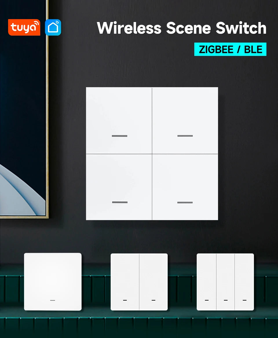 Tuya ZigBee 3.0 Wireless Scene Switch