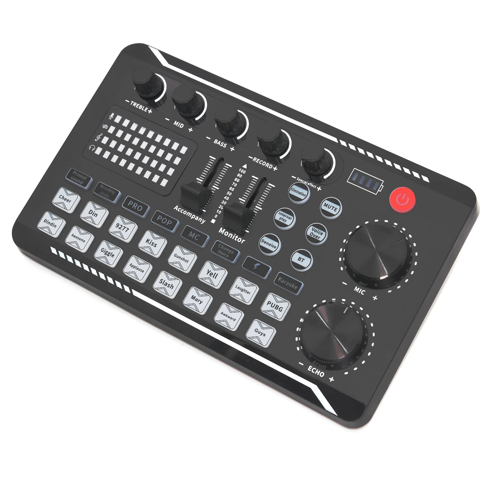 Live Sound Card & Audio Interface – Bluetooth Mixer with Voice Effects