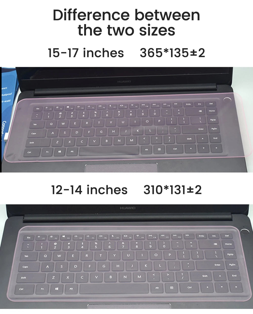 Universal Silicone Laptop Keyboard Protector (12–17 Inch)
