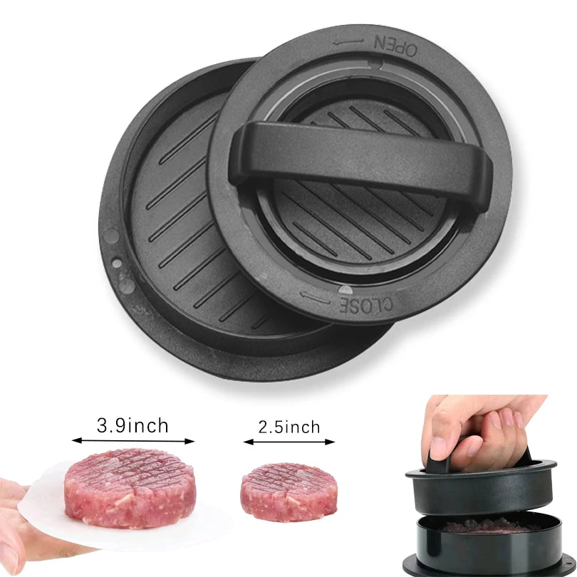 Stainless Steel Smash Burger Press – Circular Meat Masher Mold