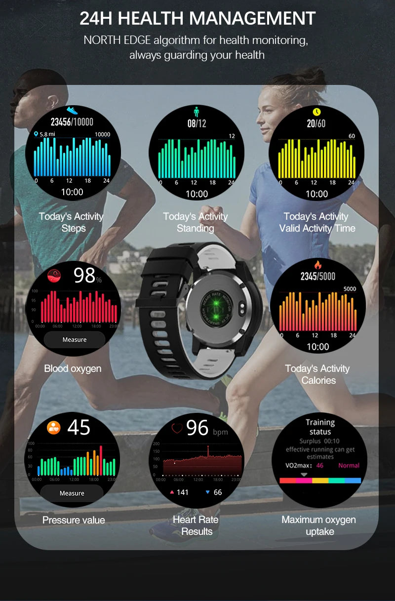 NORTH EDGE 2025 GPS Sports Smart Watch