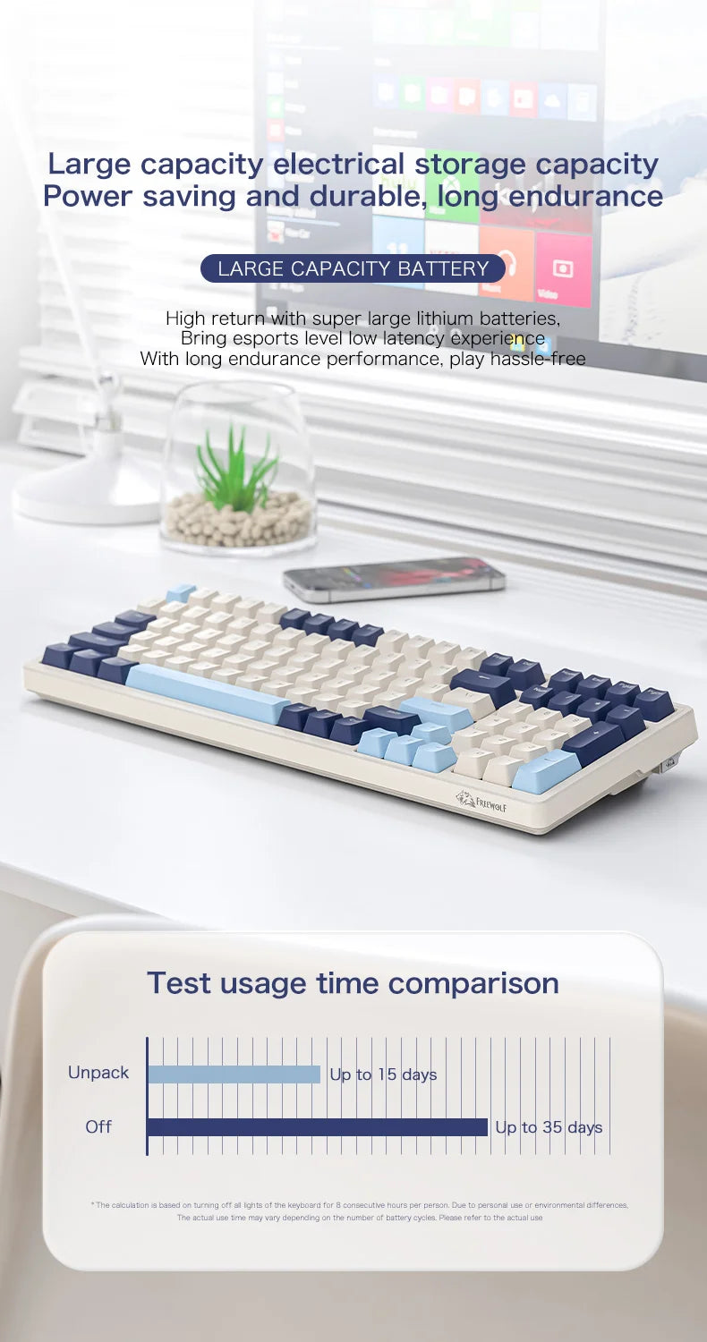 K8 100-Key Wireless Mechanical Keyboard