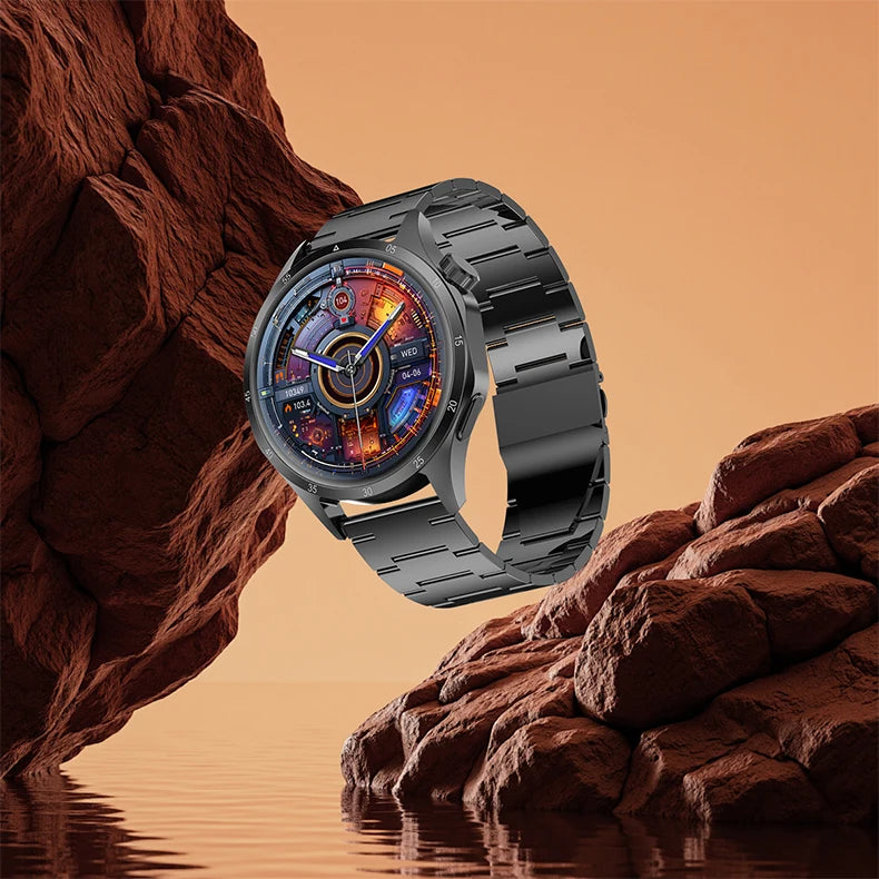 2025 Men’s Smartwatch – 360×360 AMOLED