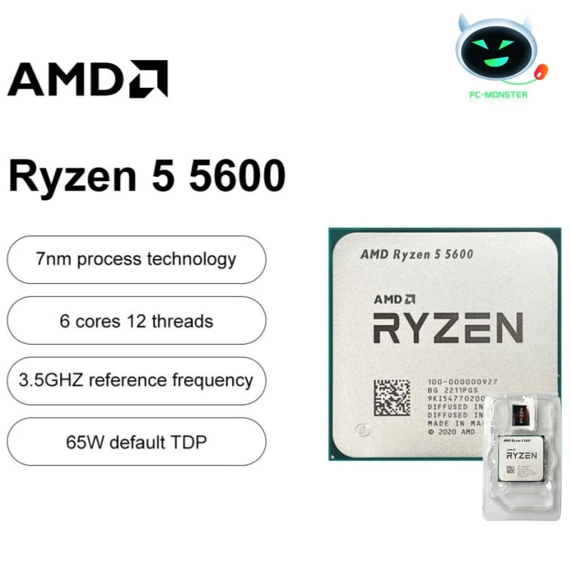 AMD Ryzen 5 5600 – 6-Core 12-Thread CPU