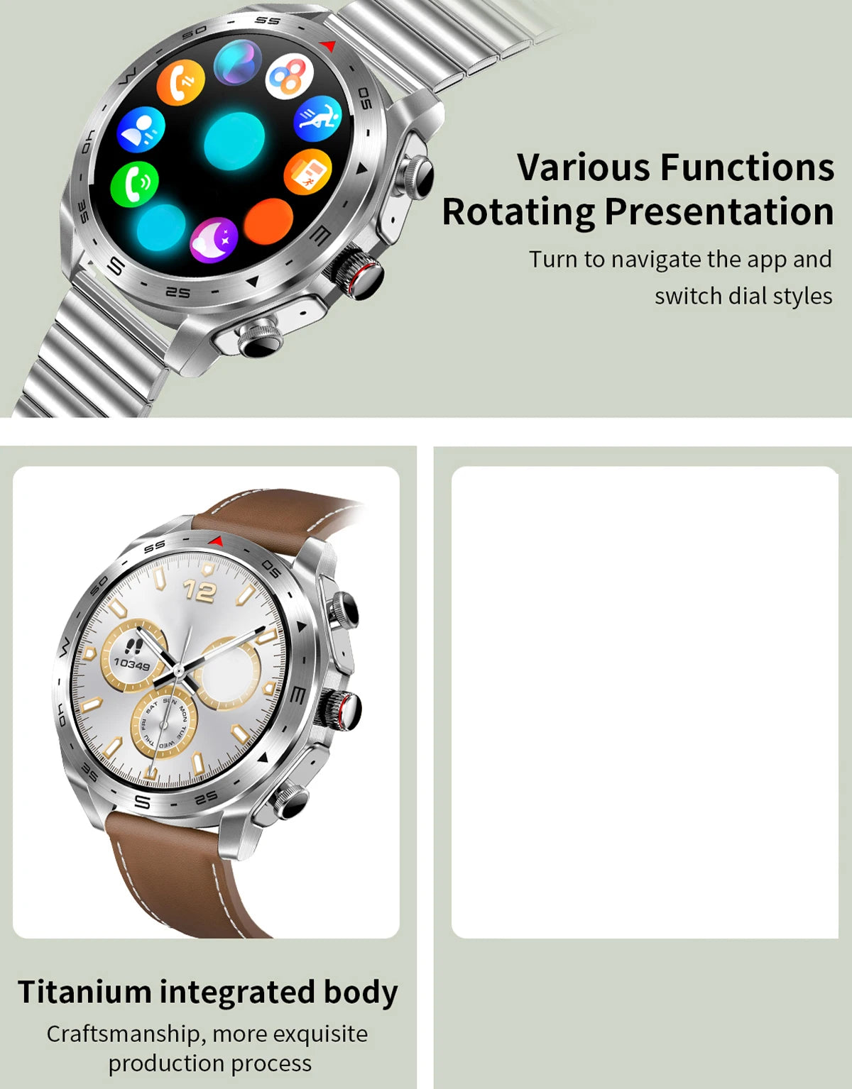 2024 Smart Watch with 2-in-1 TWS Bluetooth Earbuds