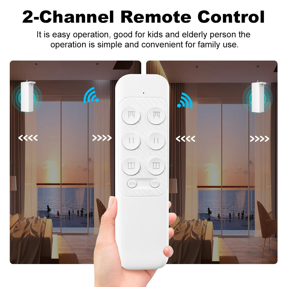 Tuya 155mm ZigBee/WiFi Electric Curtain Motor