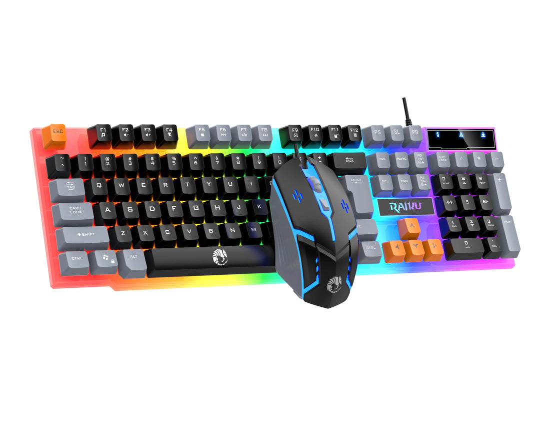 Wired USB Luminous Keyboard & Mouse Set – For Gaming, Office, and PC Use